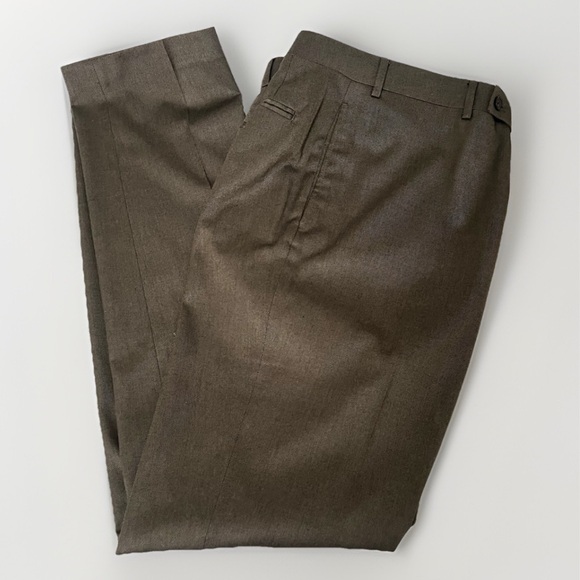 Lauren Ralph Lauren Other - LAUREN Ralph Lauren Brown Pants Mens Sz 38 Tailored Flat Front Trouser Designer